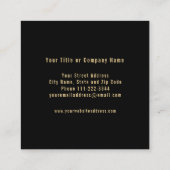 Visitekaartje van goudschedel Tattoo (Achterkant)