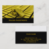 Visitekaartje van goudstaven (Voorkant / Achterkant)