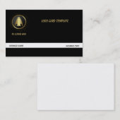 Visitekaartje van goudtijzige Logo (Voorkant / Achterkant)