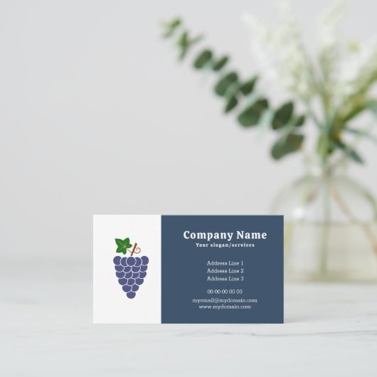 Visitekaartje van grafische cluster (Staand voorkant)