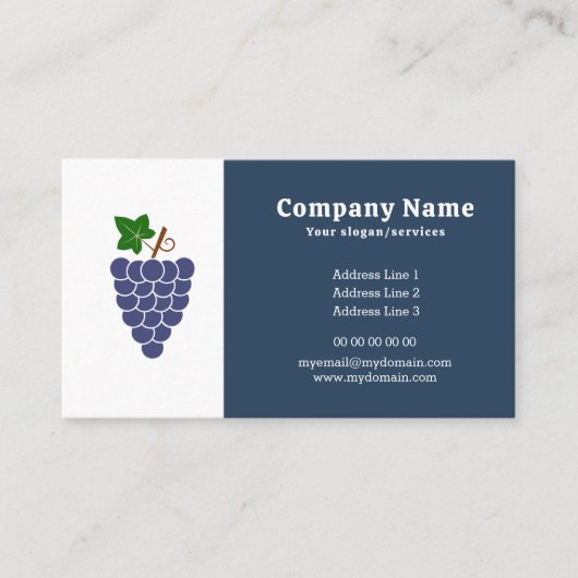 Visitekaartje van grafische cluster (Voorkant)