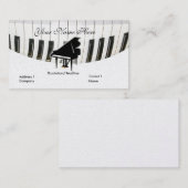 Visitekaartje van Grand Piano en Keyboard (Voorkant / Achterkant)