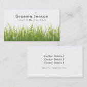 Visitekaartje van gras met grasgras (Voorkant / Achterkant)