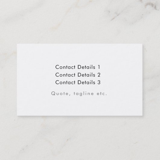 Visitekaartje van gras met grasgras (Achterkant)