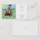 Visitekaartje van grasmaaien (Voorkant / Achterkant)