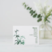 Visitekaartje van Green Bamboo (Staand voorkant)
