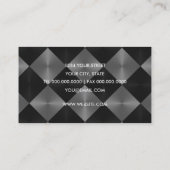 Visitekaartje van grijze en zwarte Tegels (Achterkant)