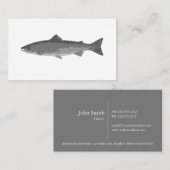 Visitekaartje van grijze vis (Voorkant / Achterkant)