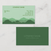 Visitekaartje van Groene bergen (Voorkant / Achterkant)