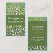 visitekaartje van groene bladeren (Voorkant / Achterkant)