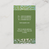 visitekaartje van groene bladeren (Achterkant)