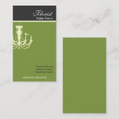 Visitekaartje van groene bladeren (Voorkant / Achterkant)