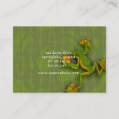 Visitekaartje van groene kikker (Achterkant)