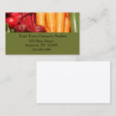 Visitekaartje van groentegewassen (Voorkant / Achterkant)