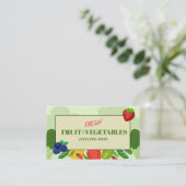 Visitekaartje van groenten en fruit (Staand voorkant)