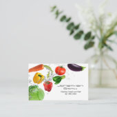 Visitekaartje van groentewater (Staand voorkant)