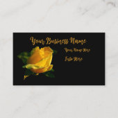 Visitekaartje van grote gele rozenrog (Voorkant)