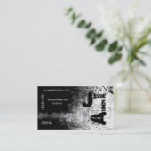 visitekaartje van grunge sneeuw (Staand voorkant)