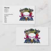 Visitekaartje van Guerilla Hair (Voorkant / Achterkant)