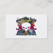 Visitekaartje van Guerilla Hair (Achterkant)