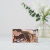 Visitekaartje van hairdresser (Staand voorkant)