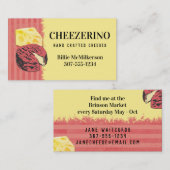 Visitekaartje van handgemaakt gourmet-geit (Voorkant / Achterkant)