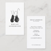 Visitekaartje van handschoenen (Voorkant / Achterkant)