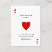 Visitekaartje van hart (Voorkant)