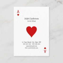 Visitekaartje van hart