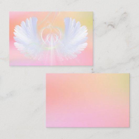 Visitekaartje van Healing Wings (Voorkant / Achterkant)