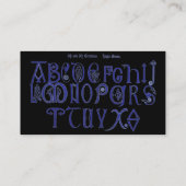 visitekaartje van het Alfabet uit de 9de eeuw (Achterkant)