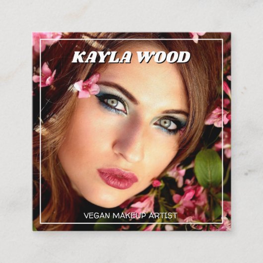 Visitekaartje van het Artist Square Vegan Makeup (Voorkant)