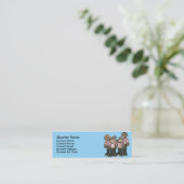 Visitekaartje van het Barbershop-Kwartet (Staand voorkant)