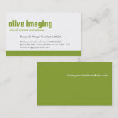 Visitekaartje van het basispaneel (Voorkant / Achterkant)