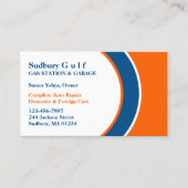 Visitekaartje van het benzinestation (Voorkant)