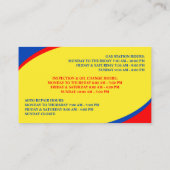 Visitekaartje van het benzinestation (Achterkant)