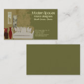 visitekaartje van het binnenontwerp (Voorkant / Achterkant)