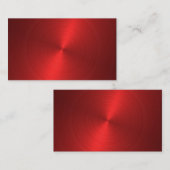 Visitekaartje van het blanco metaalontwerp (Voorkant / Achterkant)