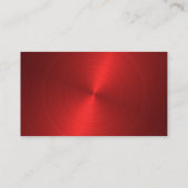 Visitekaartje van het blanco metaalontwerp (Achterkant)