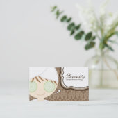 Visitekaartje van het bloedbad van Brown Spa Girl  (Staand voorkant)