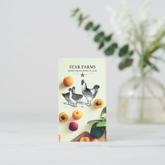 Visitekaartje van het Boerderij van landbouwers (Staand voorkant)