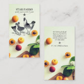 Visitekaartje van het Boerderij van landbouwers (Voorkant / Achterkant)