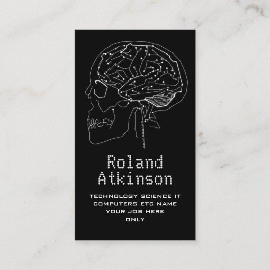 visitekaartje van het computercircuit (Voorkant)