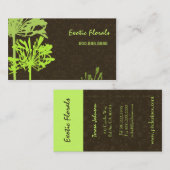 Visitekaartje van het Damasvlies met schuine stree (Voorkant / Achterkant)