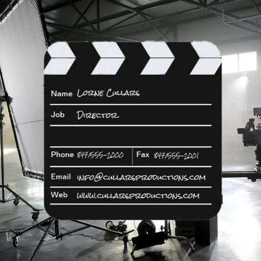 visitekaartje van het directeursklepbord