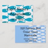 Visitekaartje van het dubbele vispatroon (Voorkant / Achterkant)