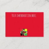 Visitekaartje van het eiland Rasta Lion Visitekaar (Achterkant)