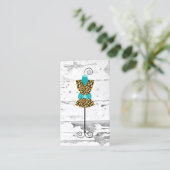 Visitekaartje van het Franse dress Wire Mannequinn (Staand voorkant)