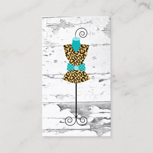 Visitekaartje van het Franse dress Wire Mannequinn (Voorkant)