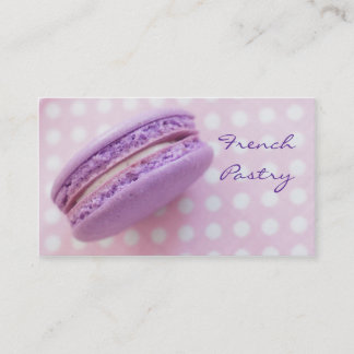 Visitekaartje van het Franse Macaron Pastry